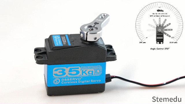 SEASIR DCAST DC HG 7.3:1 右ハンドル 新品 未使用 Amazon.com: Stemedu High Torque 35KG RC Steering Servo DS3235SG