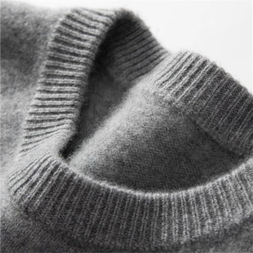 Men's Pullover Sweater Classic O-Neck Long Sleeve Solid Color Casual Cashmere Sweaters3