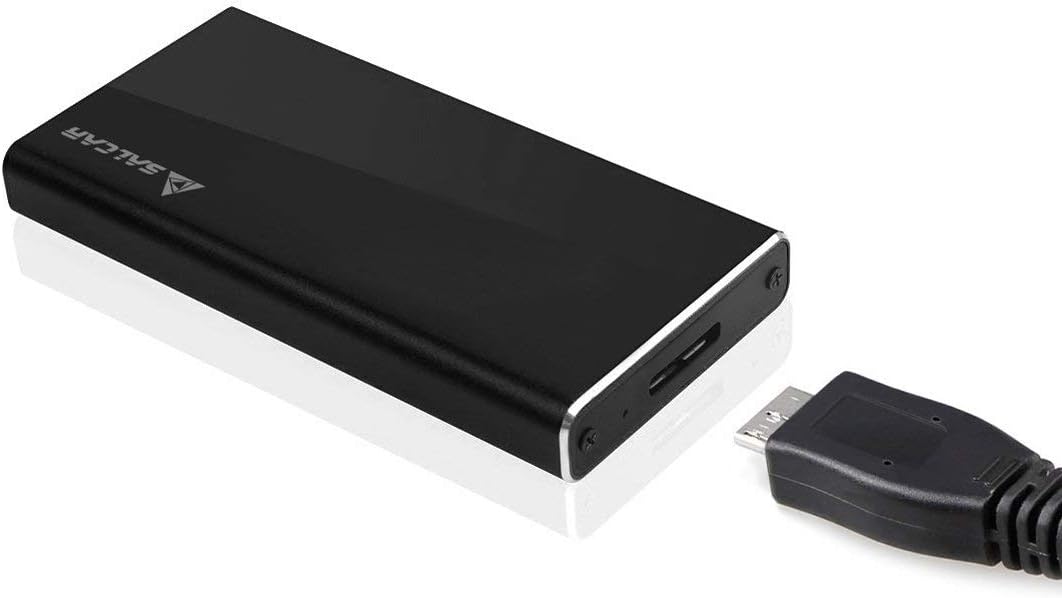 Salcar - USB 3.0 Offline Clone and Docking Station with 2 Slots - Optimised for 2.5 and 3.5 Inch HDD/SSD (SATA I / II / III), Including USB 3.0 Cable and 12V 3A PSU, 2 x 8TB black