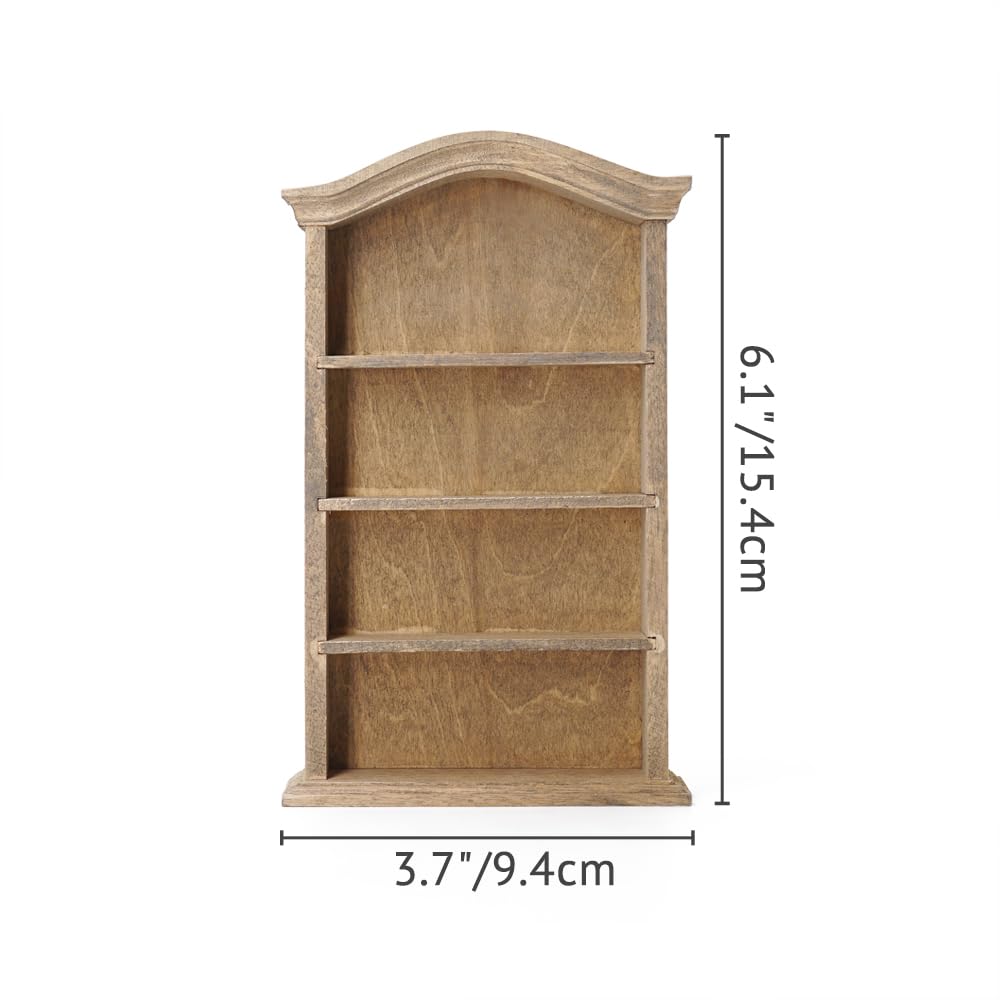 Odoria Casa delle Bambole Libreria e Libri: 43 Pezzi 1/12 Scala Miniatura Libro Scaffale con Quaderno Carta per Biblioteca Ufficio Scuola Vintage Vittoriano - Mini Mobili Legno Antico Retrò