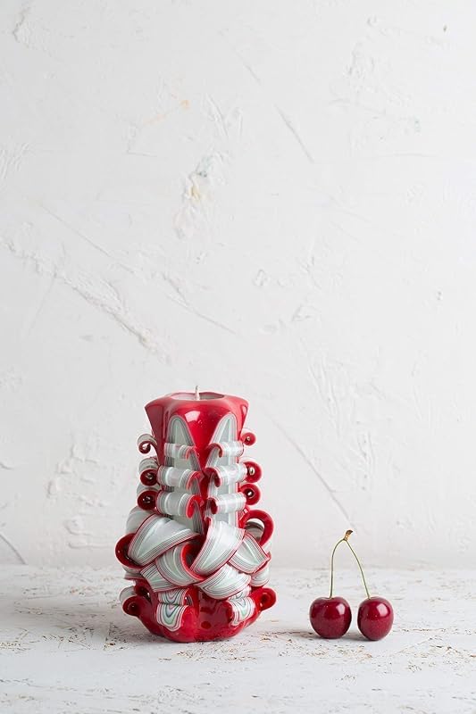 Candela Decorativa Fatta A Mano - Cilindrica Ø6.5x15 Cm, Combustione 56 Ore, Inodore E Senza Fumo - Foto 6