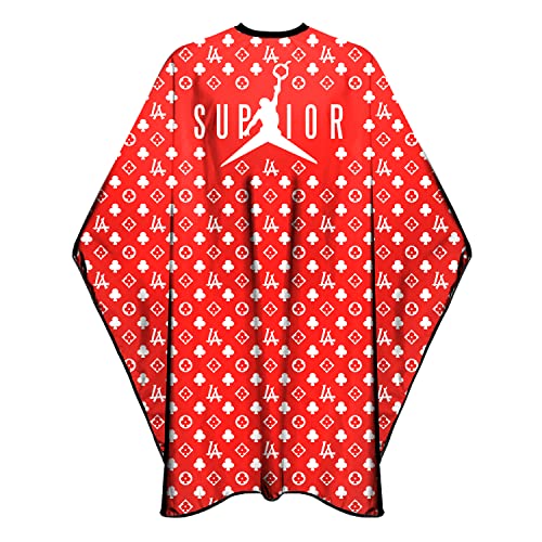 Barber Cape for Men Hair Cutting Salon Cape with Snap Closures Waterproof Professional Large Barber Hairdresser Stylist Cape- 63â€Ã— 56†(Red) Barber Cape for Men Hair Cutting Salon Cape with Snap Closures Waterproof Professional Large Barber Hairdresser Stylist Cape- 63â€Ã— 56†(Red)
