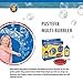 PUSTEFIX Multi Bubbler Giant Bubble Ring and Multi Bubble Ring Toy Set for Kids Includes 8.45 oz Bubble Solution Bottle and Liquid Tray Makes Big Bubbles, Multicolor, Model: 505310