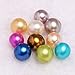 1PC Monster Oyster Freshwater Cultured with 10 Mix Color Round Love Wish Pearls Inside 10 Colors (7-8mm), Valentines Mothers Day Birthday Pearl Wedding Party (total 10 Pearls)
