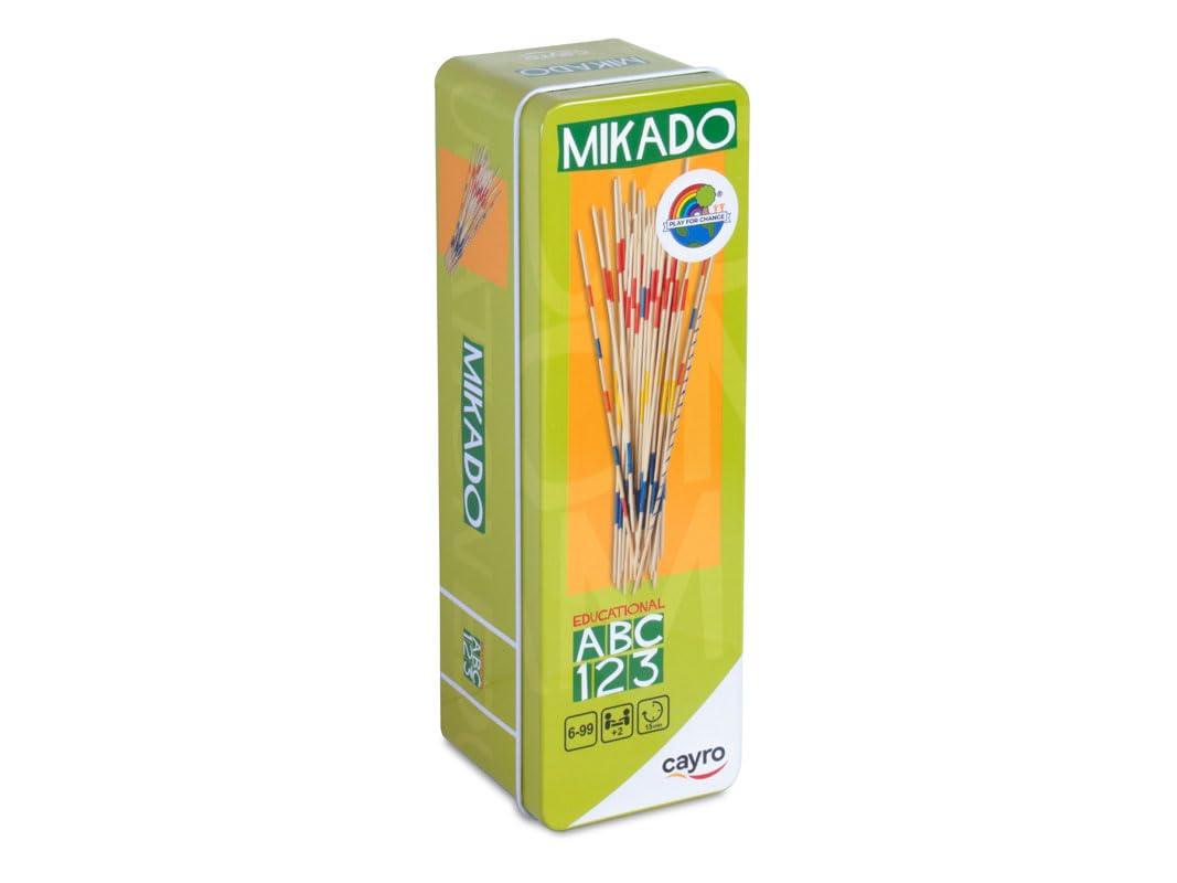 Jeu De Mikado HENBRANDT - 41 Bâtons En Bois 18cm, Jeu Familial Classique Dans Boîte Bois