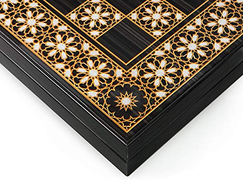 Backgammon Semus Orientalische Tavla XXL mit Intarsien-Design