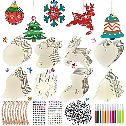 Adornos Navidad Madera para Pintar Cover