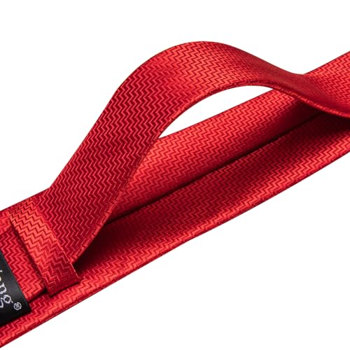 Image of Barry.Wang Plaid Ties for Men Silk Necktie Handkerchief Cuff Links Set