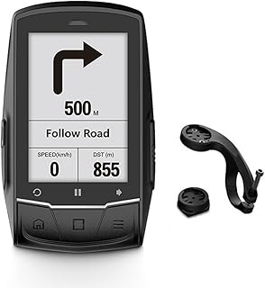 koliyn Bicycle computer, GPS bicycle computer Multi-function LCD intelligent backlight waterproof display Outdoor cycling equipment speedometer Odometer