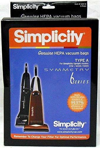Simplicity Type A HEPA Vacuum Cleaner Bags Pack image 2