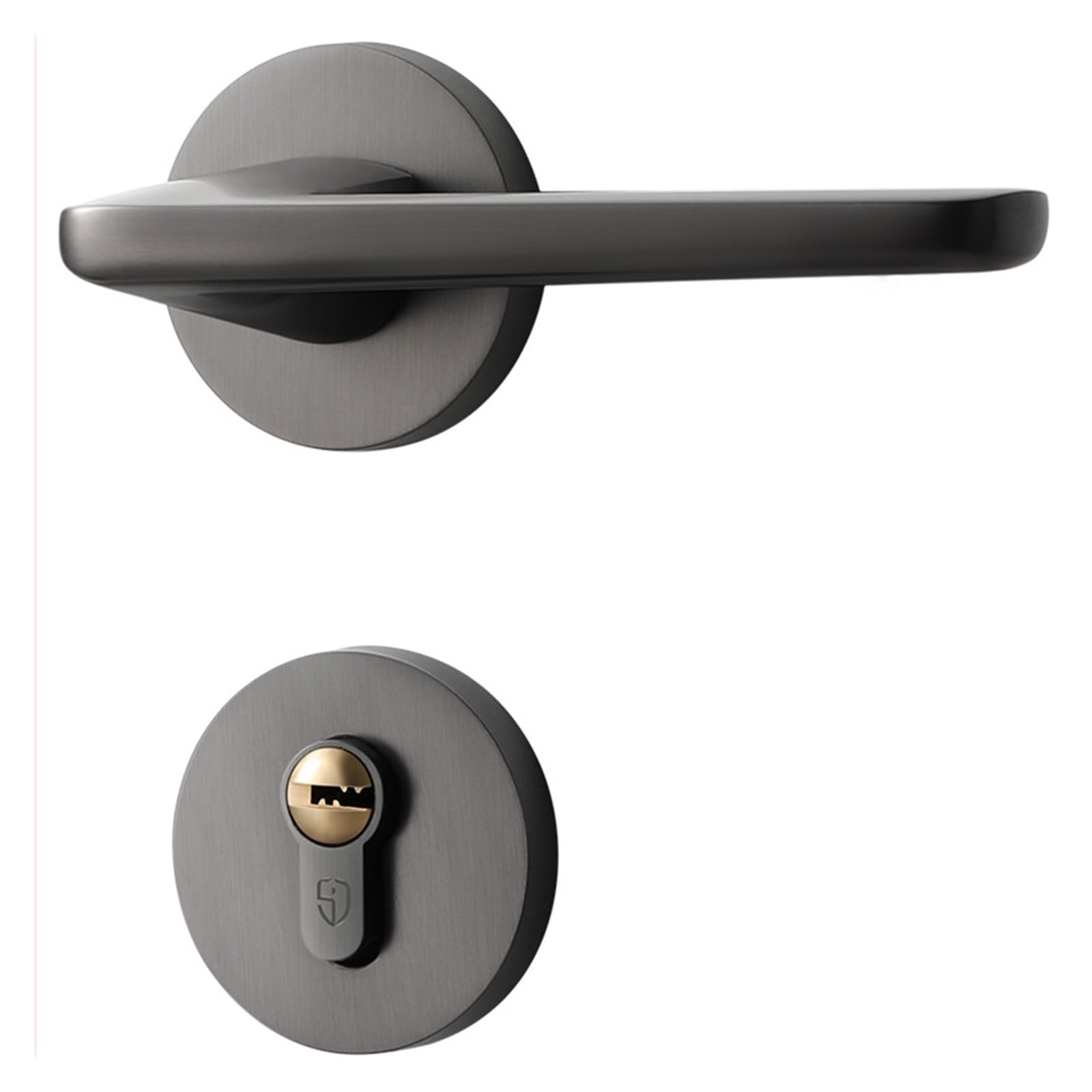 NYRXRYTCA Modern Simple Door Lock Indoor Silent Bedroom Door Lock Magnetic Split Lock Household Black and Gray Wooden Door Lock Lock