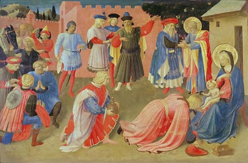 Cuadro Adorazione dei Magi Beato Angelico para solucionar paredes vacías con arte 60x90cm