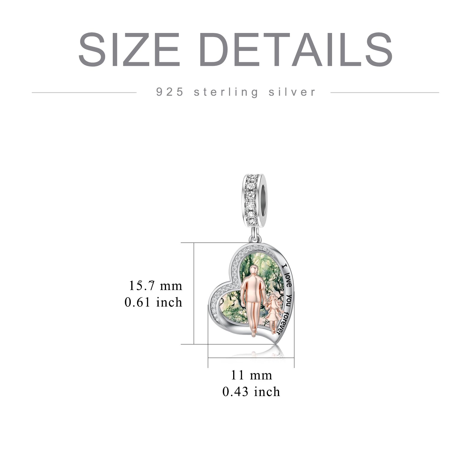 Père fille charme fit pandora charmes bracelet en argent sterling breloques pour bracelets anniversaire Saint Valentin cadeaux pour fille mère amant