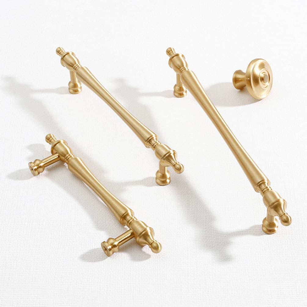 Manijas para gabinetes de Cocina, manijas Doradas para Puertas de Cocina, armarios, Muebles, armarios de baño con Tornillos, 208 mm/8,2 Pulgadas
