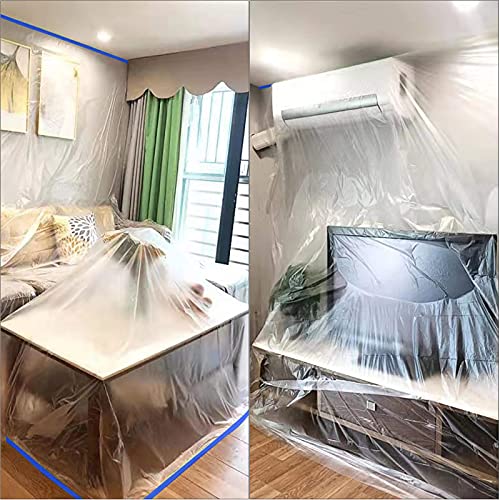 Image of VECOPE 3-Piece Set,Pre- Masking Film Protection Covering Cloth Tape | for Automotive Covering Painting Paint Masking (5-Feet X 65-Feet)