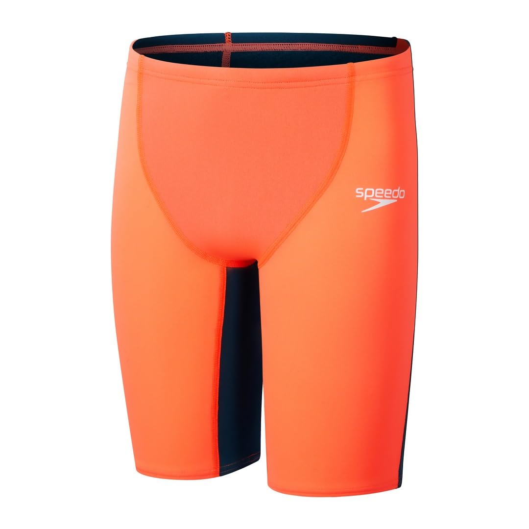 Speedo Fastskin Junior Endurance+ Max - Bañador de cintura alta para niños, color rojo y azul