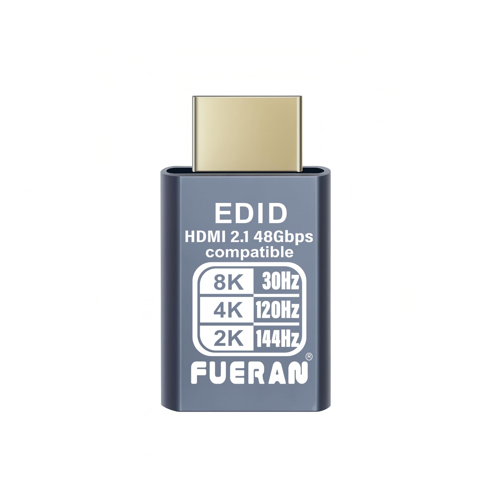 4K 120Hz 8K 30Hz HDMI Dummy Plug 4K EDID Emulator Virtual Monitor, Headless Display Adapter,Supports up to 4k@120Hz,1440/1080@144Hz hdmi Fake emulators(8K-30Hz-1P)