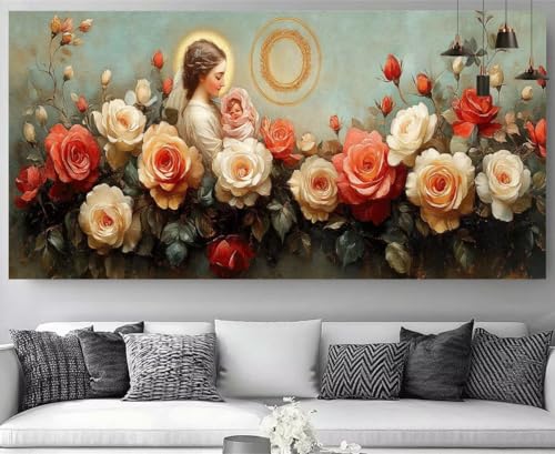 Pintura de diamante abstracto: un cuadro floral relajante para tu hogar