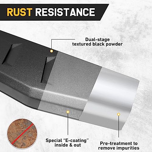 Estribos negros tipo running boards 6 pulg Toyota Tacoma miniatura 4