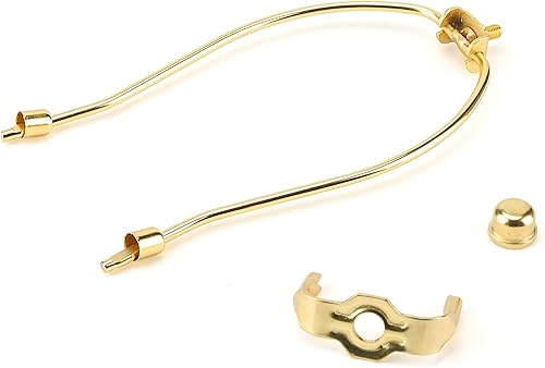 Miniatura 5 de NINGWAAN - Juego de 6 pantallas de lámpara de arpa, kit de soporte de pantalla de lámpara dorado de 8 pulgadas para lámparas de mesa y de pie,