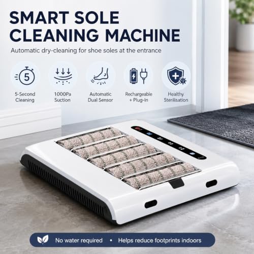 Limpiador automático de suelas con desinfección UV y sensor para el hogar y hostelería 3