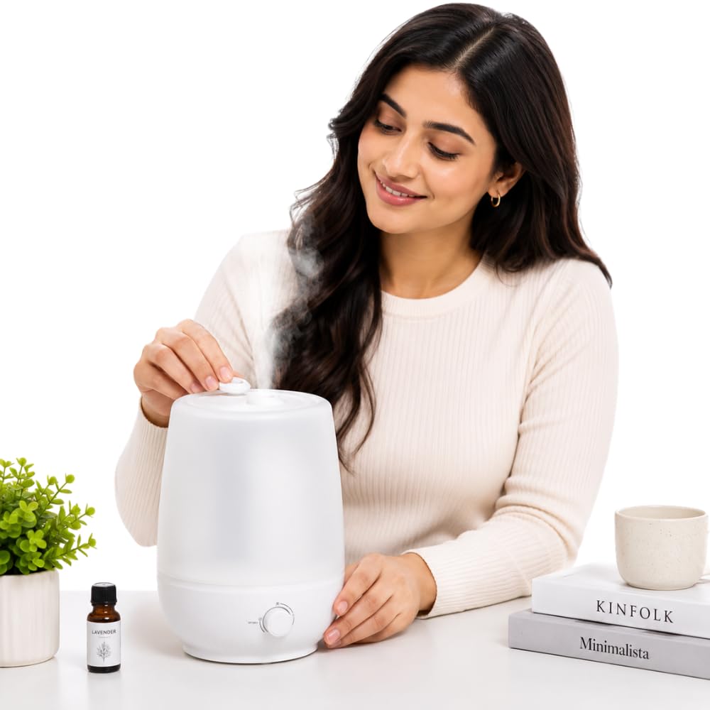 Drumstone (𝐒𝐩𝐞𝐜𝐢𝐚𝐥 𝟏𝟓 𝐘𝐞𝐚𝐫𝐬 𝐖𝐚𝐫𝐫𝐚𝐧𝐭𝐲) Top Fill Cool Mist Humidifier 4.5L, Ultrasonic Air Humidifier with Essential Oil Diffuser, Adjustable Mist Control, Easy to Clean, Quiet-picture-28