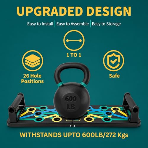 Image of WELLESA 15-in-1 Push Up Board for Men & Women