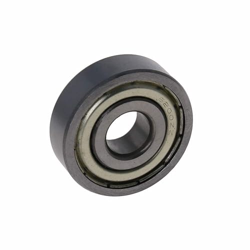 Miniatura 6 de Bettomshin 2 rodamientos de bolas 6200ZZ de ranura profunda, 0.394 x 1.181 x 0.354 in GCr15 doble sellado de goma para monopatín y proyectos de