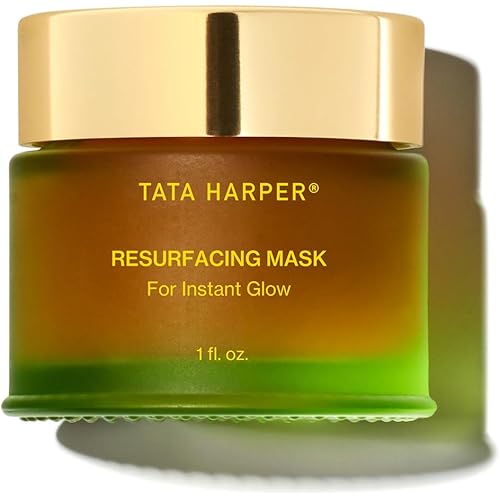 Tata Harper Resurfacing Mask, Instant Glow Face Mask, Gentle Exfoliating Face Mask, Enzyme Mask, Natural Skincare, 30ml