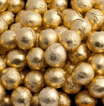 Chocolate Balls in Gold foil wrap Halal (1500g)