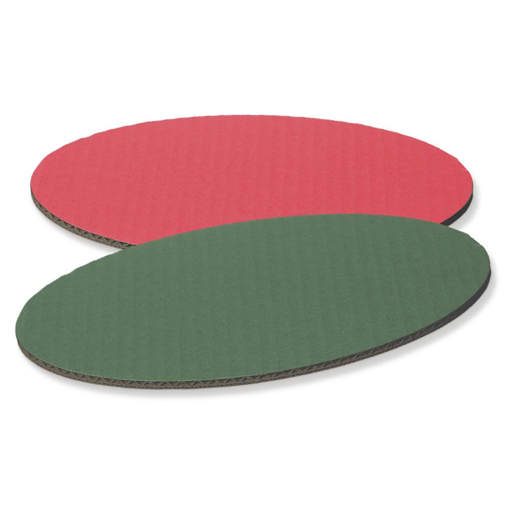 Dekoplatten, Geschenkboden, Rot/Grün, 200 x 150 mm, 50 Stück