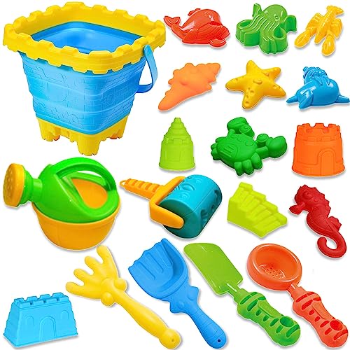 TOYANDONA Sandspielzeug 5-teilig - Eiscreme Formen Für Strand & Sandkasten, Bunt & Ungiftig