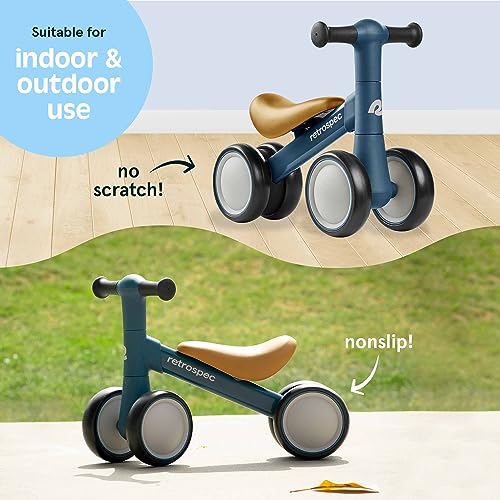 Retrospec Cricket Baby Walker Balance Bike with 4 Wheels for Ages 12-24 Months - Toddler Bicycle Toy for 1 Year Old’s - Ride On Toys for Boys & Girls - image 5