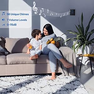   Wireless-Doorbell-with-2-Receivers-1000ft-Range-115dB-Door-Bells-for-Home-with-56-Memodies-7-Volume-Levels-Waterproof-Doorbell-Chime-for-Classroom-Kids-Bedroom-Playhouse-Plug-in-Door-Bell-Kit