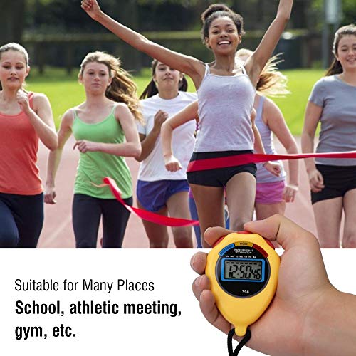 Cronômetro esportivo, cronômetro eletrônico profissional durável, natação para corrida de árbitro de