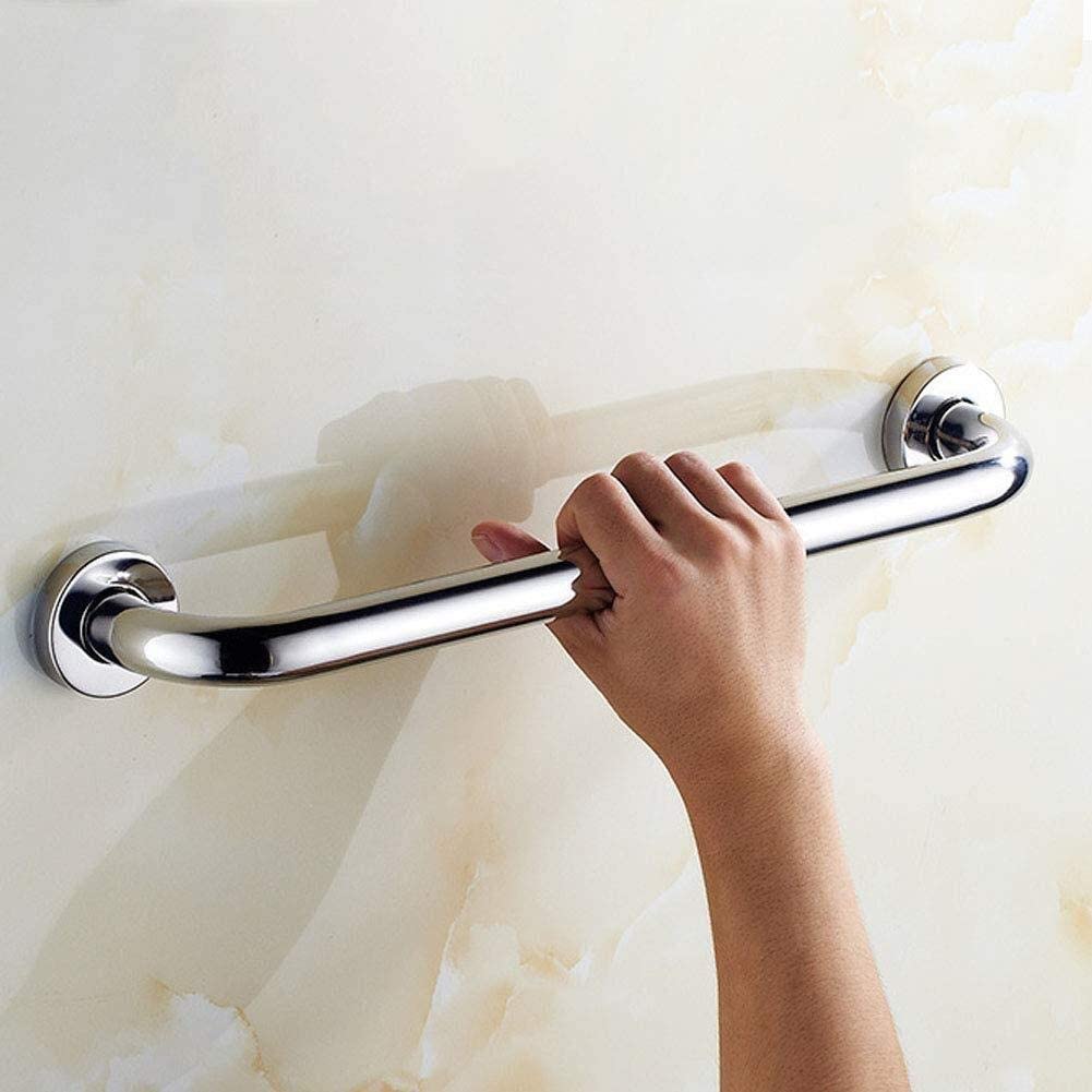Barra de apoyo de seguridad, Barra de apoyo de baño de Acero inoxidable, 300/400/500 mm, pasamanos rectos de seguridad antideslizantes para baño con tornillos fijos/500 mm ()