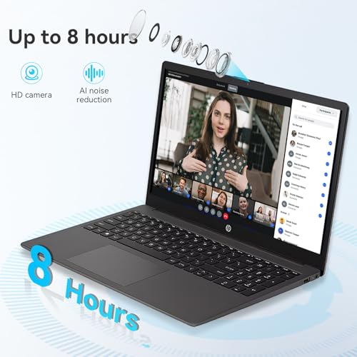 Image of HP Business and Study Laptop 2025 Updated, 15.6 inch FHD, AMD Ryzen 7 7730U (16GB RAM | 1TB SSD), Numeric Keypad, Webcam, Windows 11 Pro, WiFi 6& Bluetooth with LTP Accessory Kit