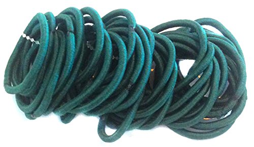 Allsorts Lot de 36 élastiques à cheveux Vert bouteille