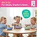 Elk and Friends Kids Porcelain Bowls with Silicone Sleeves | Suitable for Babies/Toddlers | Microwave & Dishwasher Safe | Non Slip Dinnerware | Snack Dishes | 2 Pack