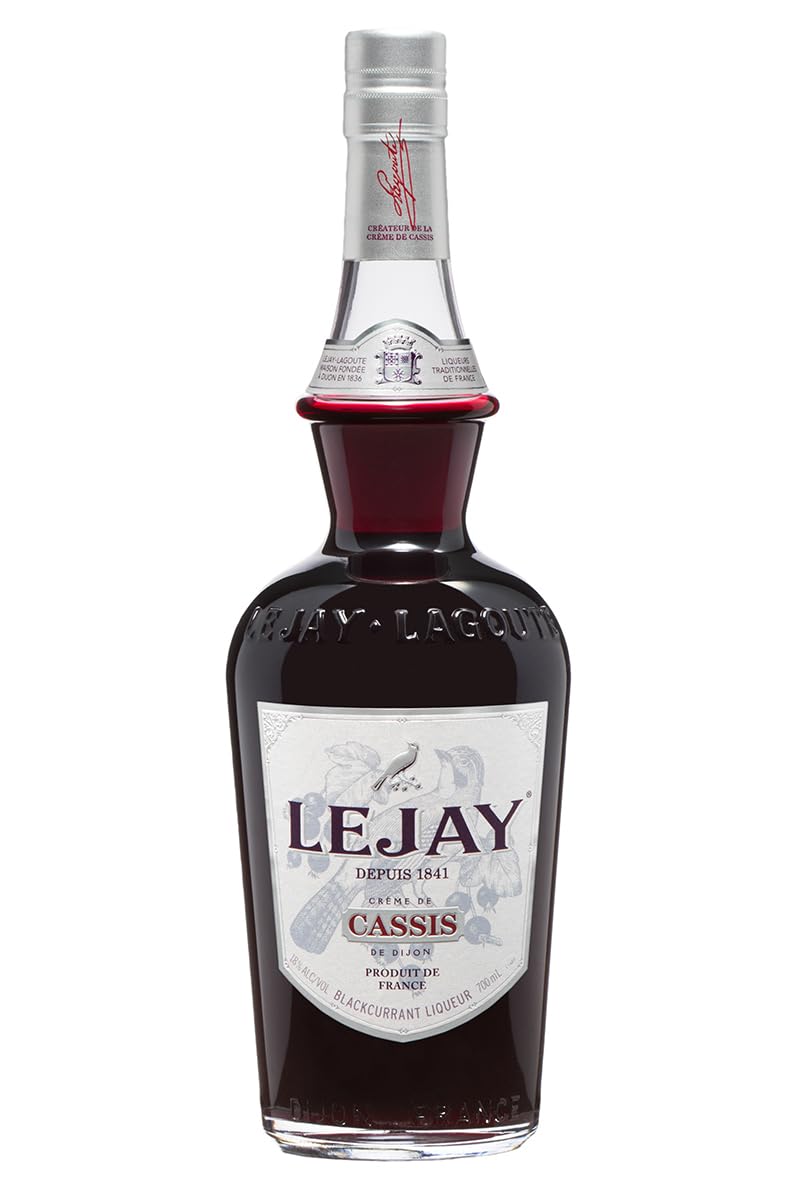Lejay Lagoute Original Crème de Cassis de Dijon – 18% ABV 70cl Bottle – Premium French Blackcurrant Liqueur