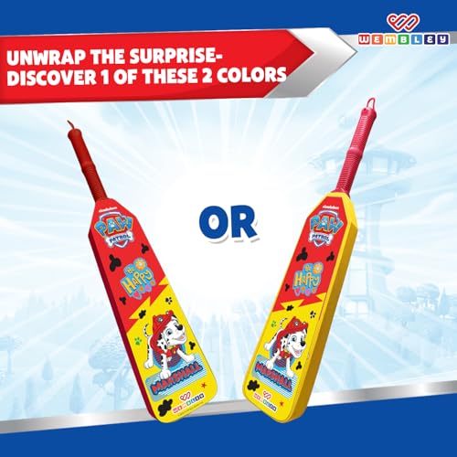 Image of Wembley Paw Patrol Cricket Bat Ball Set for Kids| EVA Foam Lightweight Cricket Bat and Ball| Active Playtime with Ergonomic Design Bat for Kids Age 2+ (Marshall)