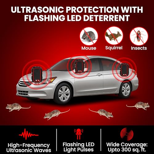 Image of MAK7 Car Rat Repellent Device | Ultrasonic Rat Killer & Pest Control | Effective Rodent Repellent for Car Engine | Smart & Reliable Rat Repel for Home & Garage [CE Certified][2025 Model]