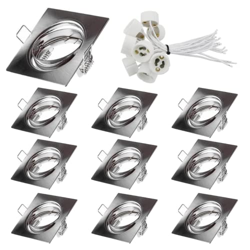 Support Spot Encastré Rond Pour Ampoule GU10 / MR16 - Coupe 85 Mm