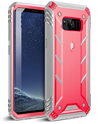 Poetic Revolution Galaxy S8 Plus Rugged Case with Hybrid Heavy Duty Protection Without Screen Protector for Samsung Galaxy S8 Plus Pink/Gray