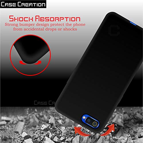 Image of Case Creation Compatible with Realme C2 2019 Back case, Realme C2 Slim Flexible Smart Look case with 360 Camera All Angle Protection (Pure Black)