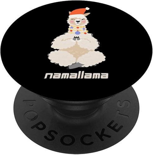 Christmas Llama Yoga Poses Nama llama Yogi PopSockets Standard PopGrip