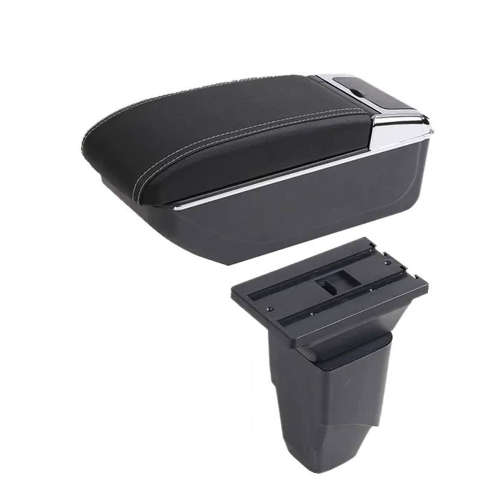 Noheeu B White Line Car Armrest Storage Box Interior Dedicated Retrofit Parts Accessories For Peugeot 206 Cc For Cabrio