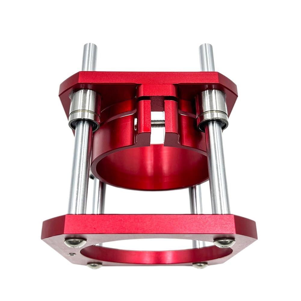 VIDOO Podstawa Podnośnika Stolarskiego Regulacja 0-54mm Lift dla Modeli 64-65mm Idealna do Rowkowania i Fazowania-Czerwony