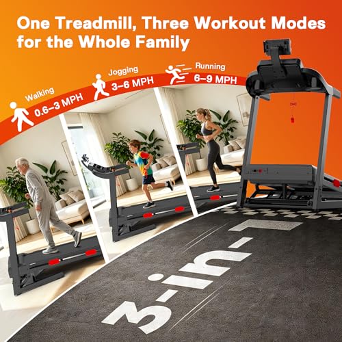 Image of Folding Incline Treadmill for Home, 330 /400 lb Capacity, 9 /10 MPH | 15% /20% Auto Incline, 16.9 inch /18.5 inch Wide Belt, Bluetooth Speakers, APP Connectivity, LED Touchscreen, Brushless Fan