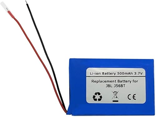Batería de repuesto de 500mAh 3.7V para auriculares Bluetooth JB L J56BT, FT582535P, YRCC13L